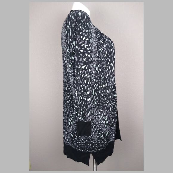 Lane Bryant Leopard Jacquard Animal Print Duster Cardigan Size 18/20 NWT - Picture 4 of 14